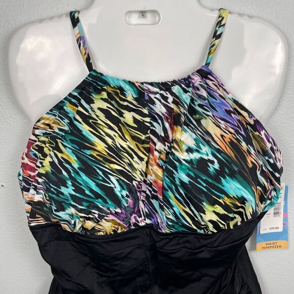 NWT Swim Solutions One Piece Swim Suit Size 16 - Picture 2 of 6